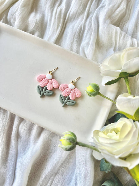 SeizeTheClayJewelry - Flower Clay Earrings, Daisy Clay Earrings, Floral Earrings