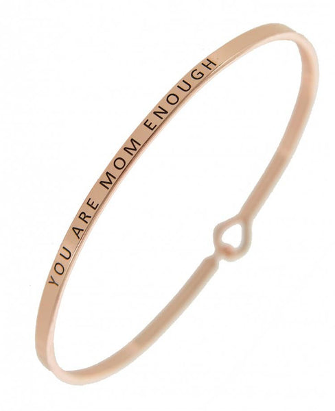 0011 PREMIERE - FR5050 YOU ARE MOM ENOUGH_3mm Engraved Bangle