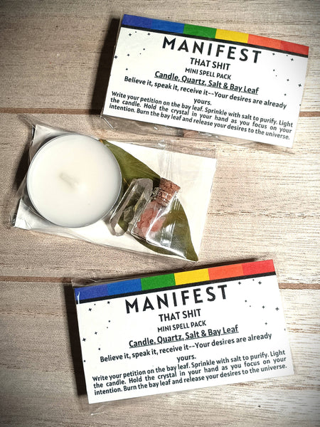 Elemental Earth Shop - Mini Intention Spell Packs Travel Pack