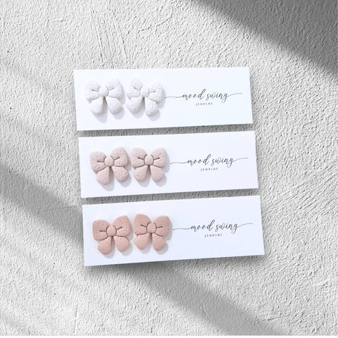Mood Swing Jewelry - Tie The Knot Collection | Polymer Clay Studs