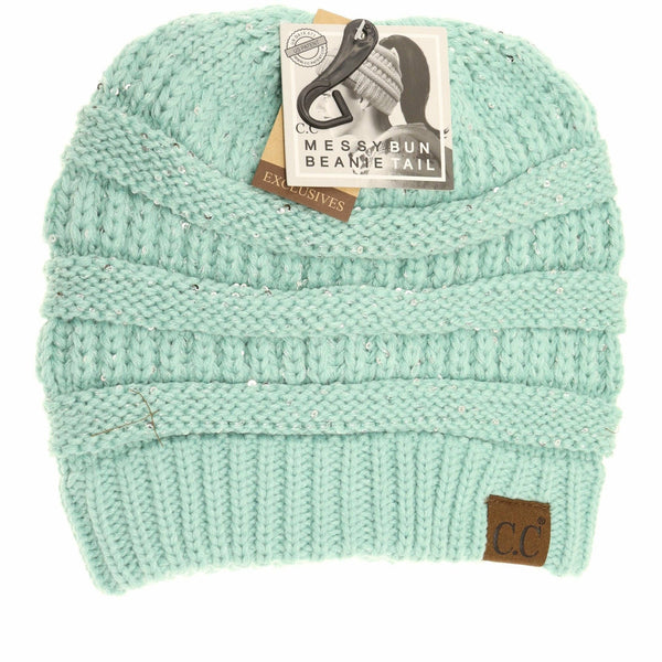 C.C Beanie - Sequin CC Beanie Tail Beanie MB730
