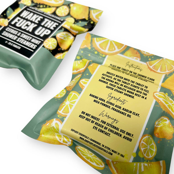 Explicit Essentials - Wake The Fuck Up Shower Steamers