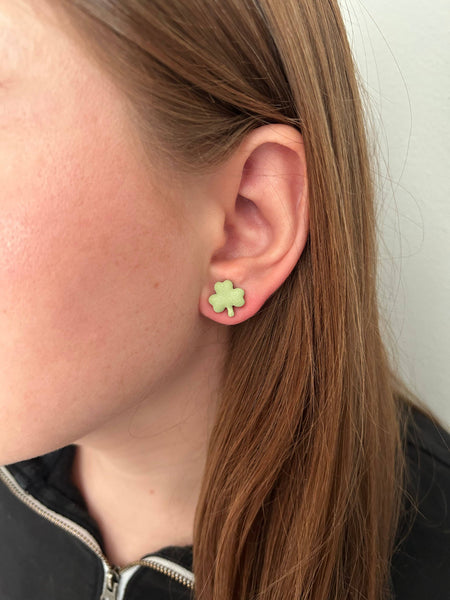 Mellow Dove Designs - St. Patrick's Day Studs | Unique Clay Earrings