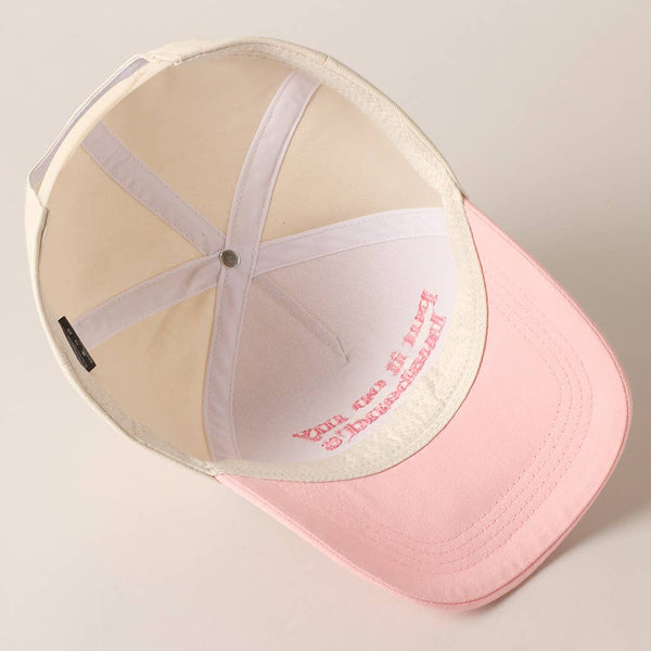Fashion City - Put it on my husband's tab Embroidery Canvas Cap