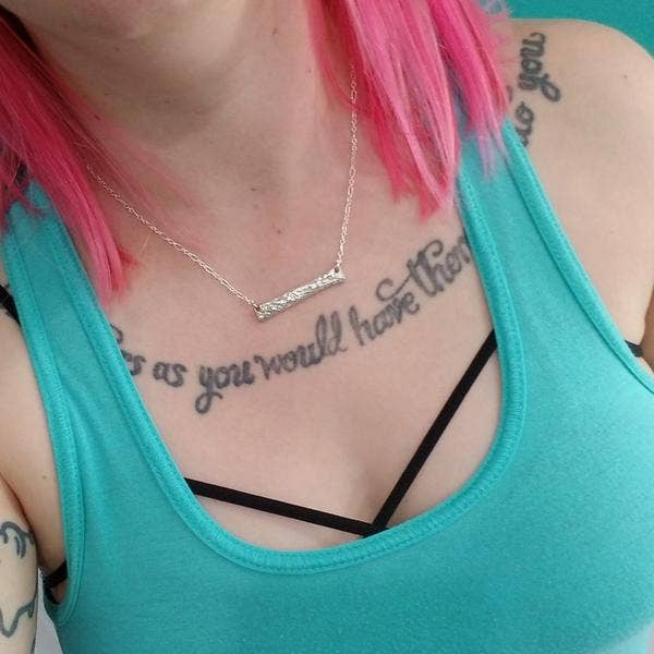 Midnight Jo - Mixed Bag Dainty Spoon Bar Necklace