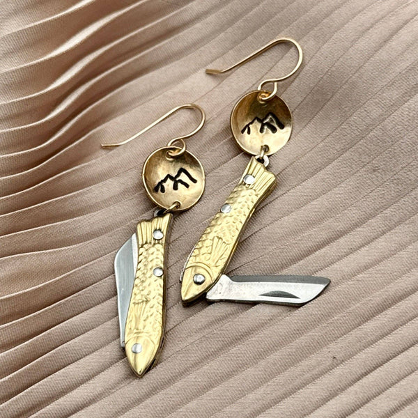 Fluff Hardware - Handmade Backcountry Feeesh Earrings