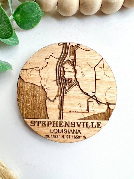 Geaux Magnolia - Map Custom Magnet