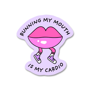 Running Mouth Sticker
