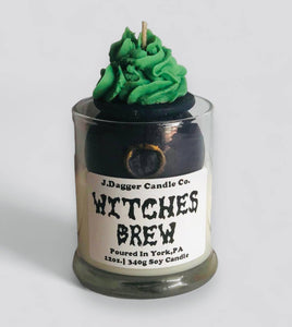 J Dagger Candle Co. - Witches Brew Halloween Soy Dessert Candle, 12oz.