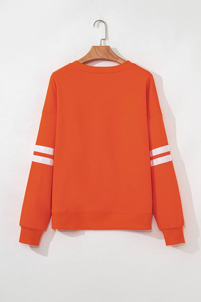 66DISCO - 66Love Varsity Striped Plus Size Sweatshirt (S-4X)