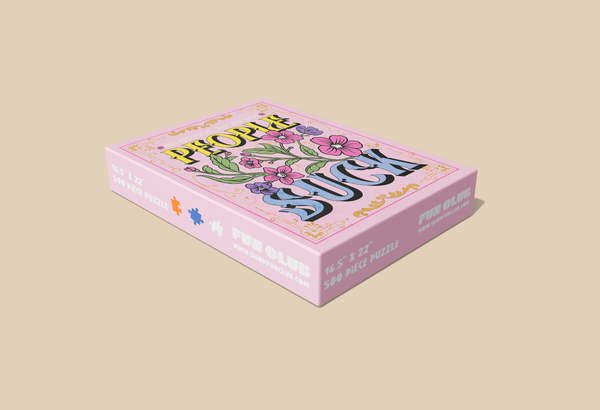 FUN CLUB - People Suck Puzzle (Funny, gift, unique gift)