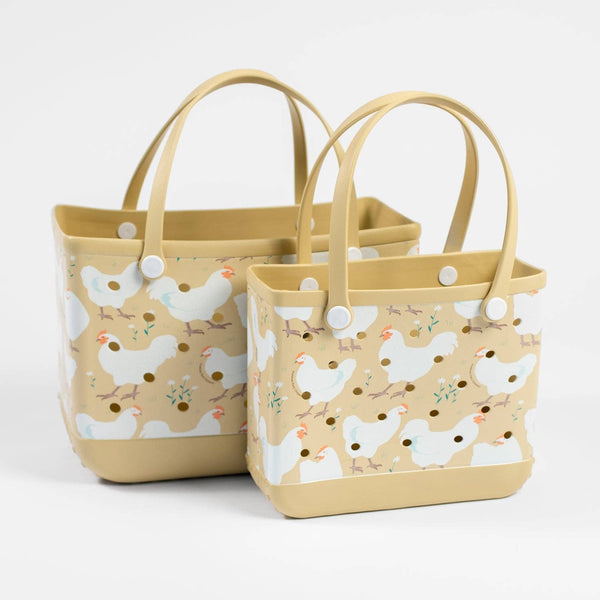 American Farm Company - Spring Chicken Mini Beach Rubber Tote Bag
