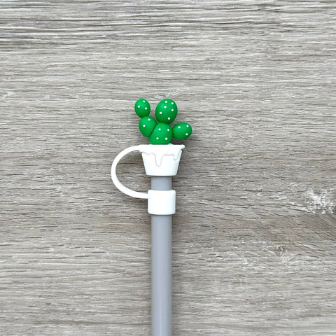iconic mi - Straw Cover Topper Green Cactus 10mm