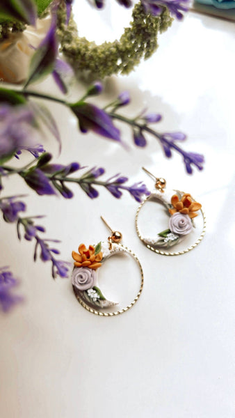 Everything Ky and I - Floral Gold Foiled Moons