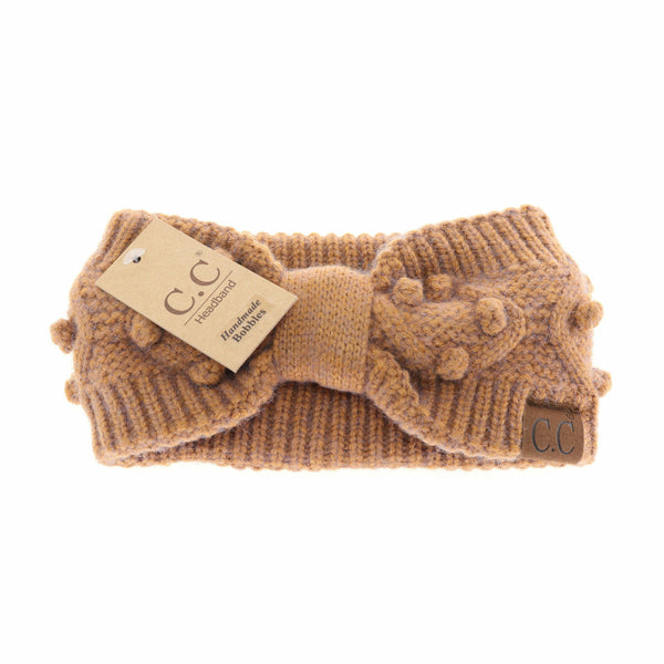 C.C Beanie - Bobble Knit C.C Head Wrap HW3836