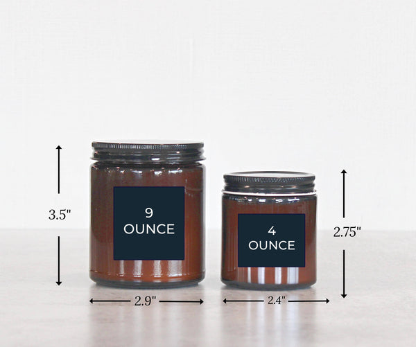 THE DANCING WICK CANDLES - Pumpkin Kisses Fall Soy Candle | 4 & 9 oz Amber Jar