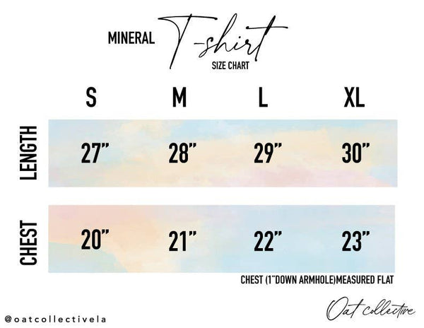 OAT COLLECTIVE - Basic Blank Mineral Washed Graphic Tee