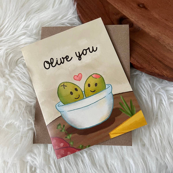 Big Moods - "Olive You" Card