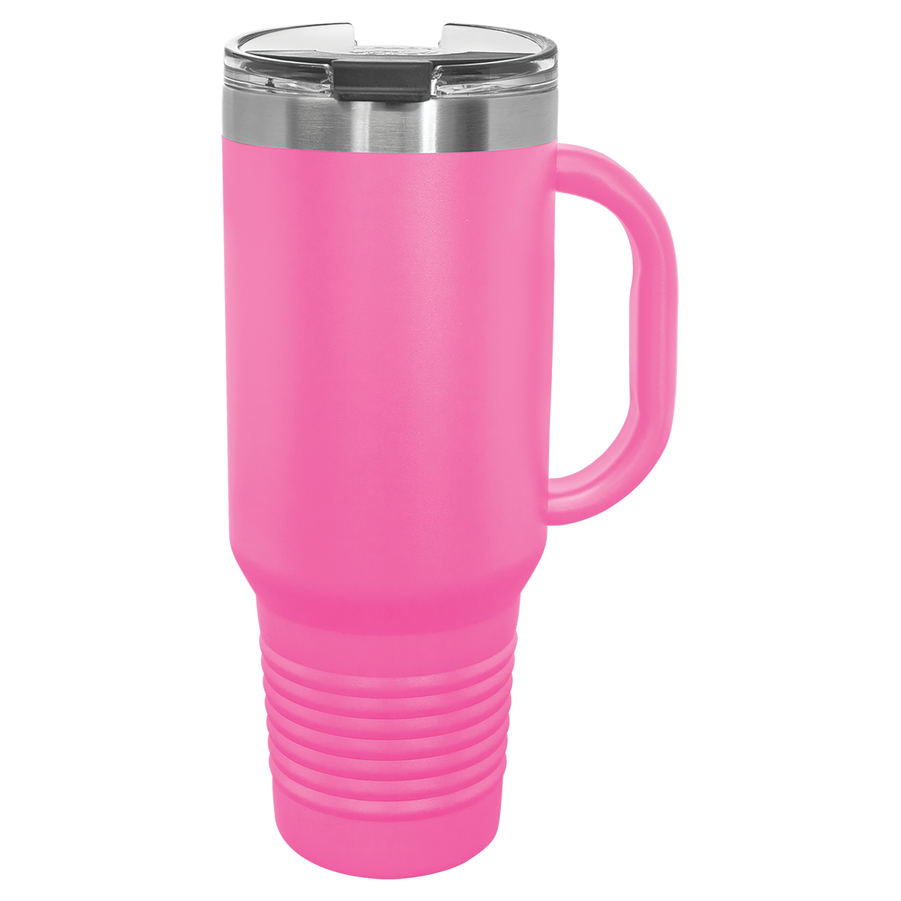 Susquehanna Glass Company - Custom Artwork Insulated Travel Mug & Lid, 40 oz: Pink