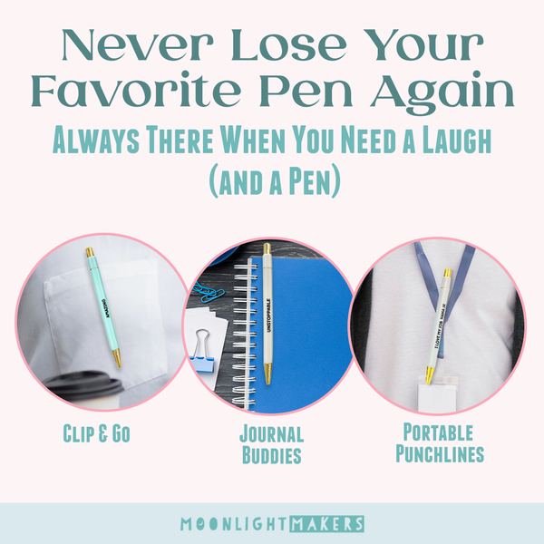 Moonlight Makers - Adulting In Progress - Pen Set - Funny Gift