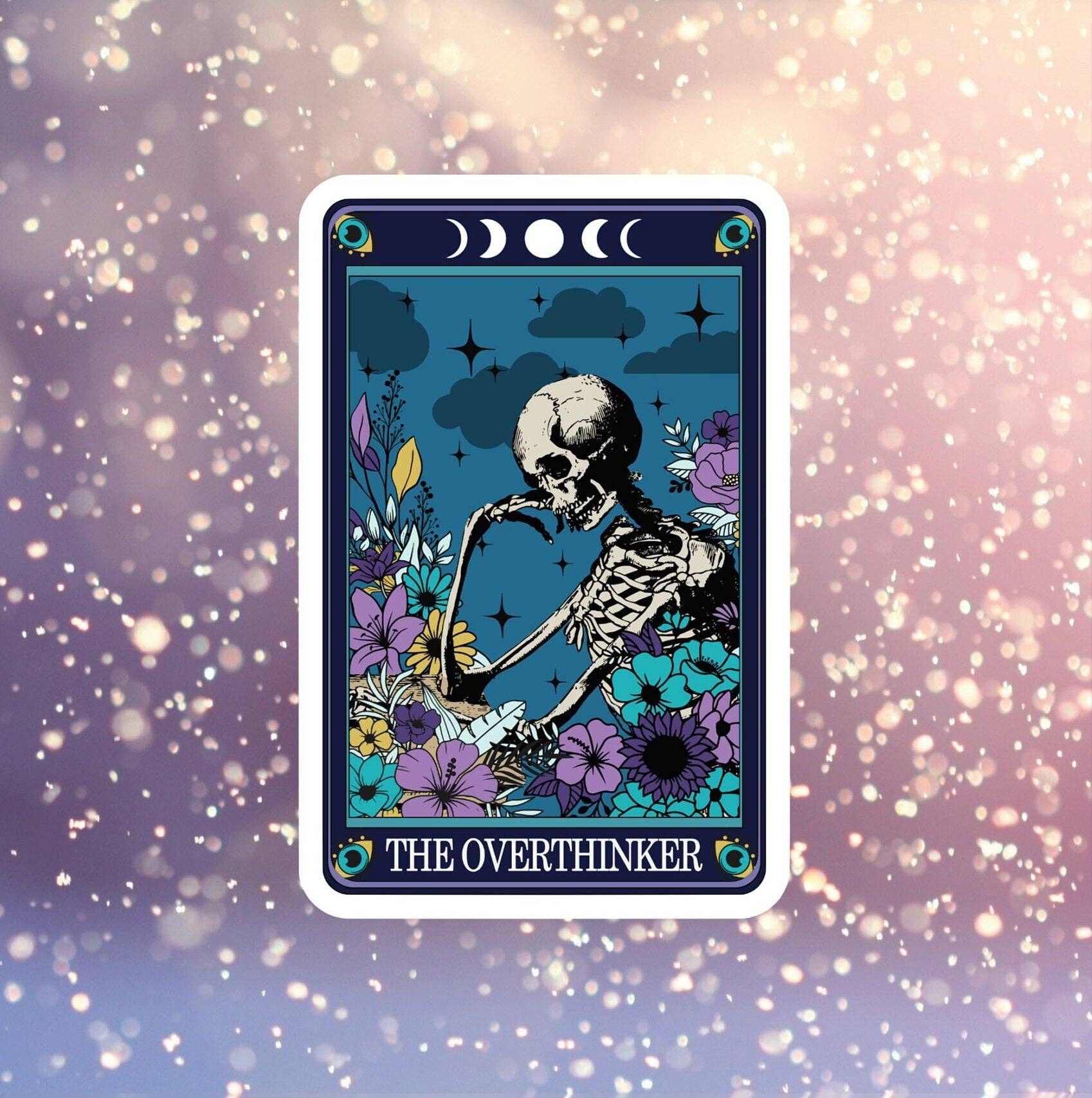 Fables and Fae - The Overthinker Tarot Card Sticker: 3 / Glossy