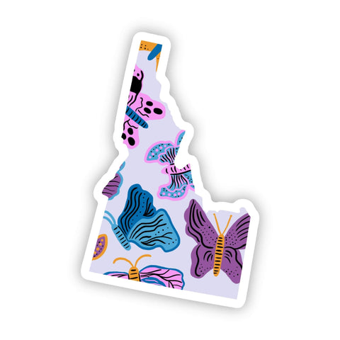 Big Moods - Idaho Sticker - Moth & Butterfly