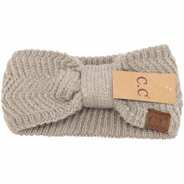 C.C Beanie - Chevron Knit Knot Head Wrap HW9000