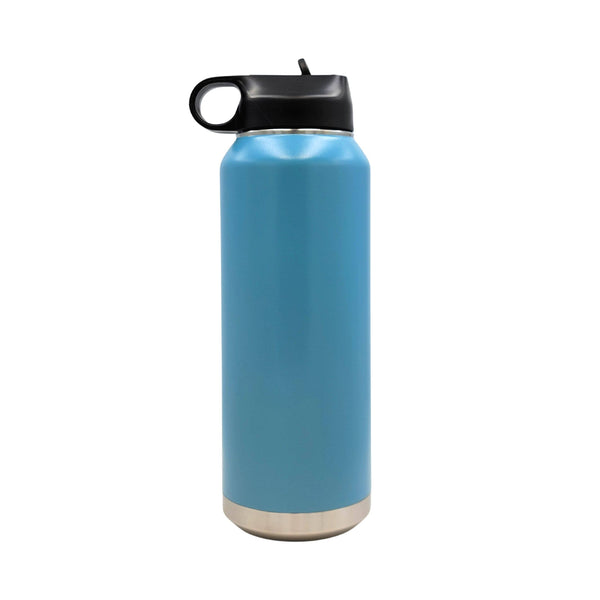 Mandala State Home Water Bottle - All 50 States Available: Idaho / Black