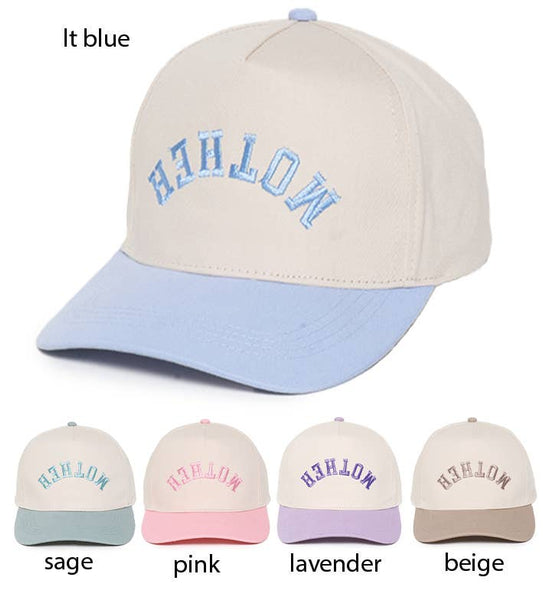 MOTHER Upside Down embroidery in Two Tone Baseball Cap
