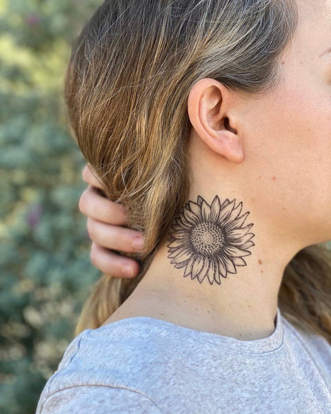 NatureTats - Sunflower Temporary Tattoo