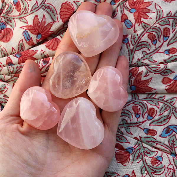 Pebble House - Rose Quartz Heart (Crystals & Stones)