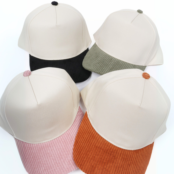 David And Young - Corduroy Brim 5 Panel Baseball Cap