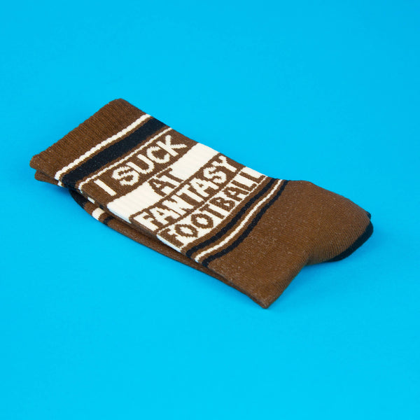 Gumball Poodle - I Suck At Fantasy Football Gym Crew Socks