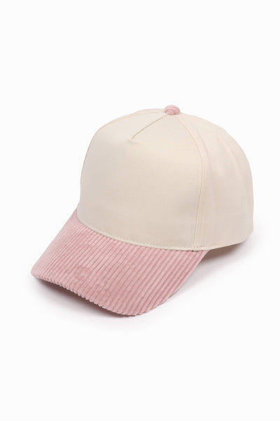 David And Young - Corduroy Brim 5 Panel Baseball Cap