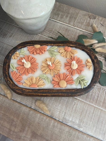 Luna Jane Co. - Fall Daisy Dough Bowl Candle: Fall Festival