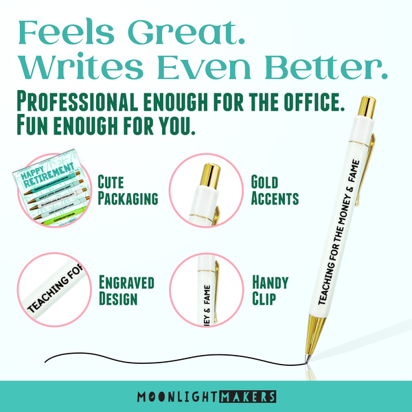 Moonlight Makers - Happy Retirement - Pen Set - Gift