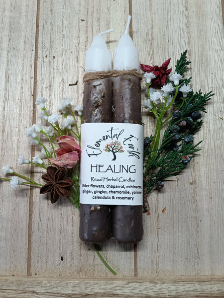 Elemental Earth Shop - Healing Herbal Intention Candles