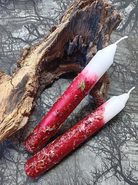 Elemental Earth Shop - Freyja Herbal Intention Candles 6 inch tapers