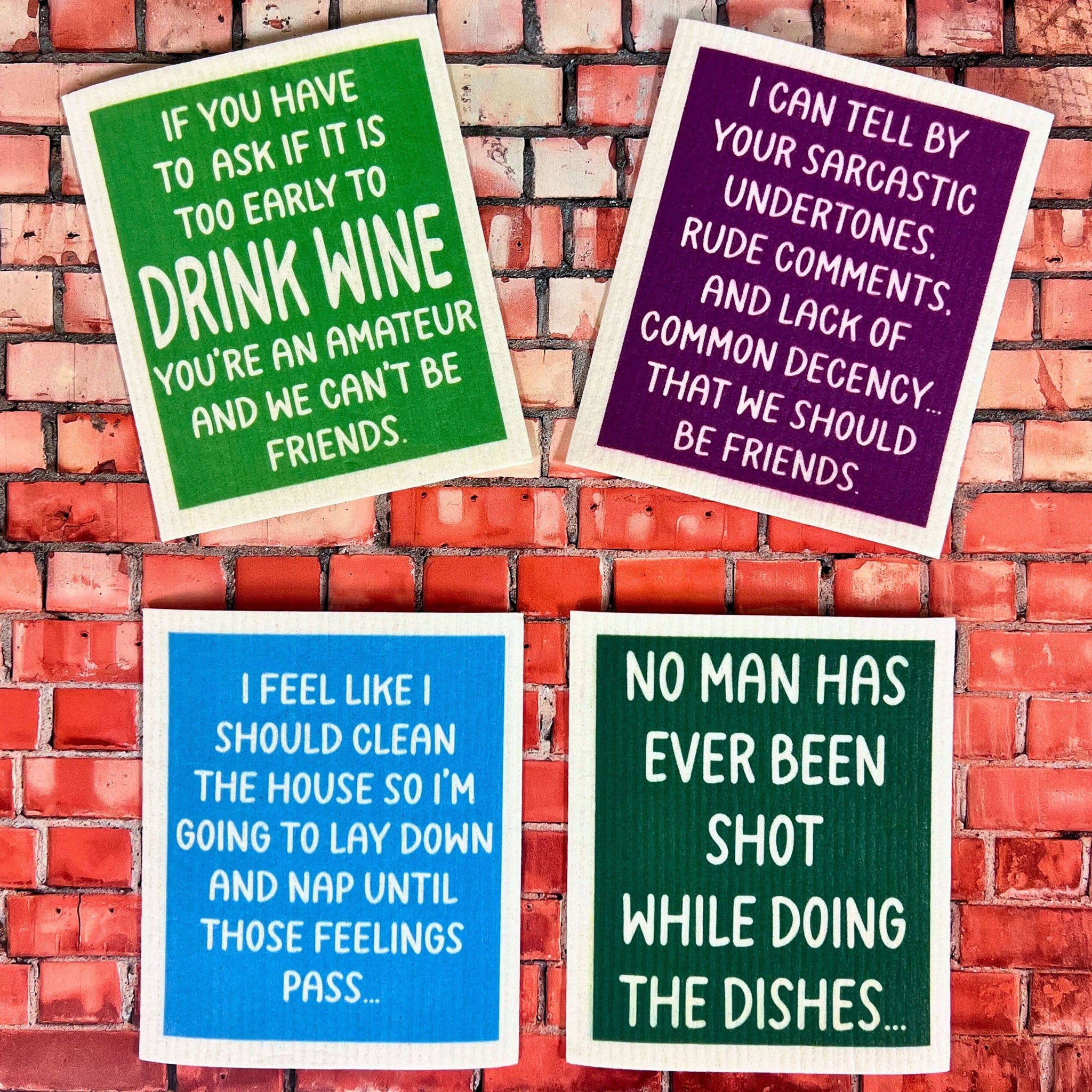 Driftless Studios I Should Clean This House Funny Swedish Dishcloths - Thumbnail 2