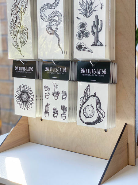 NatureTats - Temporary Tattoo Display Stand - Tall