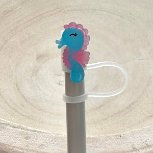 iconic mi - Straw Cover Silicone Acrylic Seahorse 10mm
