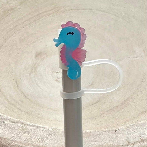 iconic mi - Straw Cover Silicone Acrylic Seahorse 10mm