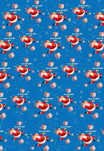 OffensiveDelightful - BULLSHIT SANTA GiftWrap roll of 3