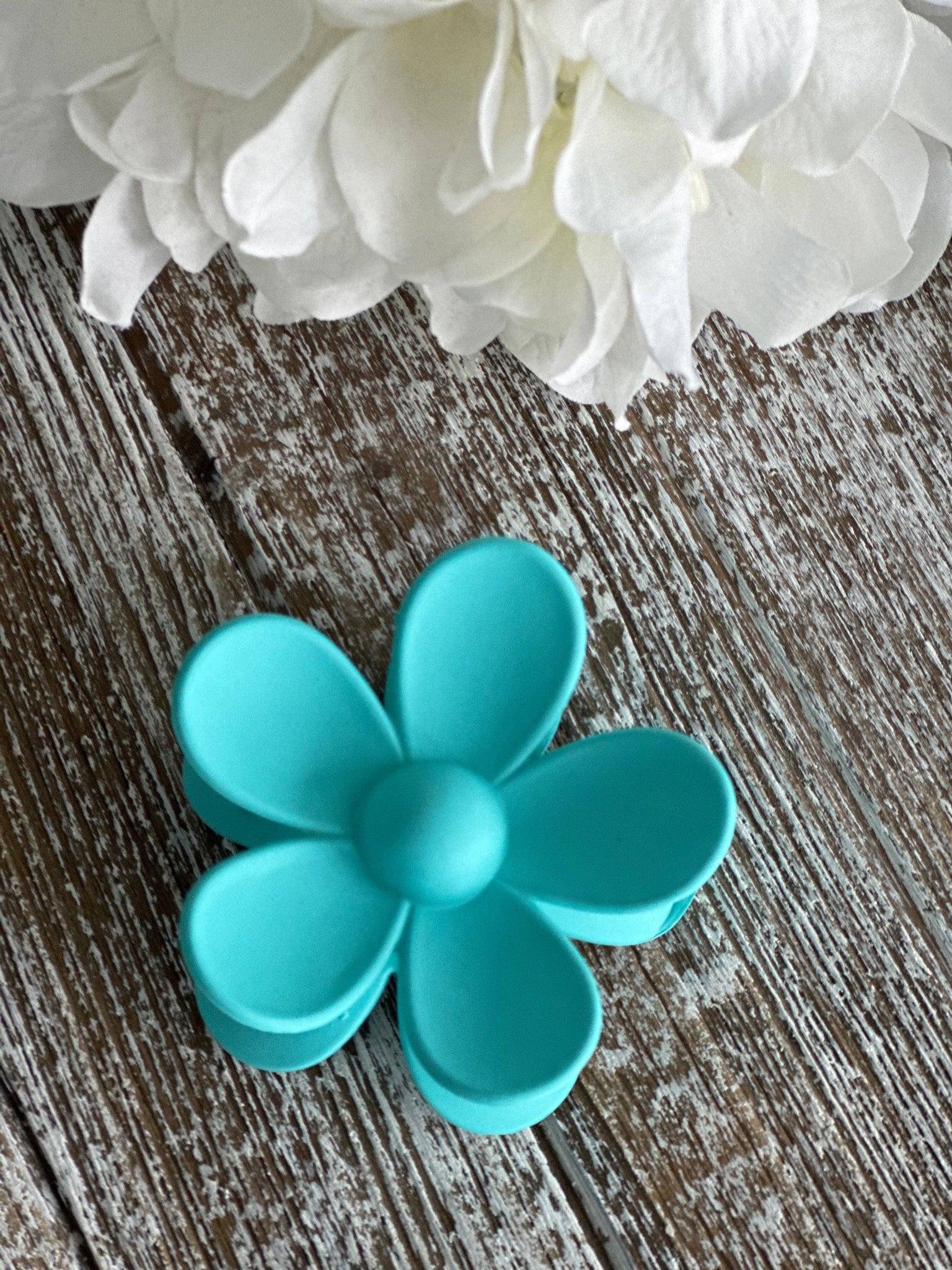 Harris Girls & Co. - Flower Power "Turquoise" Hair Clip