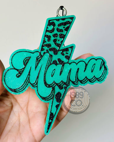 Mama Lightening Bolt Car Freshie