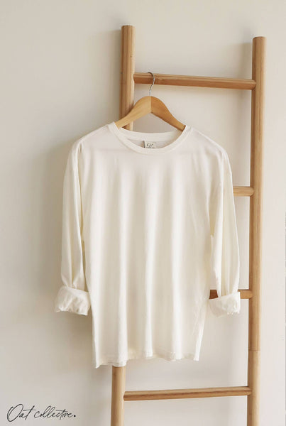 OAT COLLECTIVE - PREMIUM BASIC Mineral Washed Long Sleeve