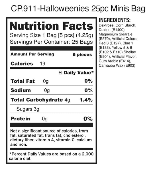 Little Genie Productions - Halloweenies Candy- 3oz Bag