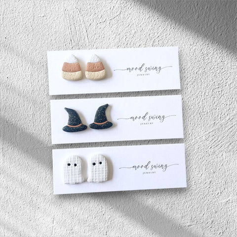Mood Swing Jewelry - Trick or Treat Collection | Polymer Clay Studs