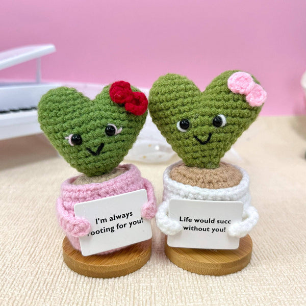 TOMOPOD LLC - Crochet Valentines Flower/Cactus Plant/ Rose/Succulent