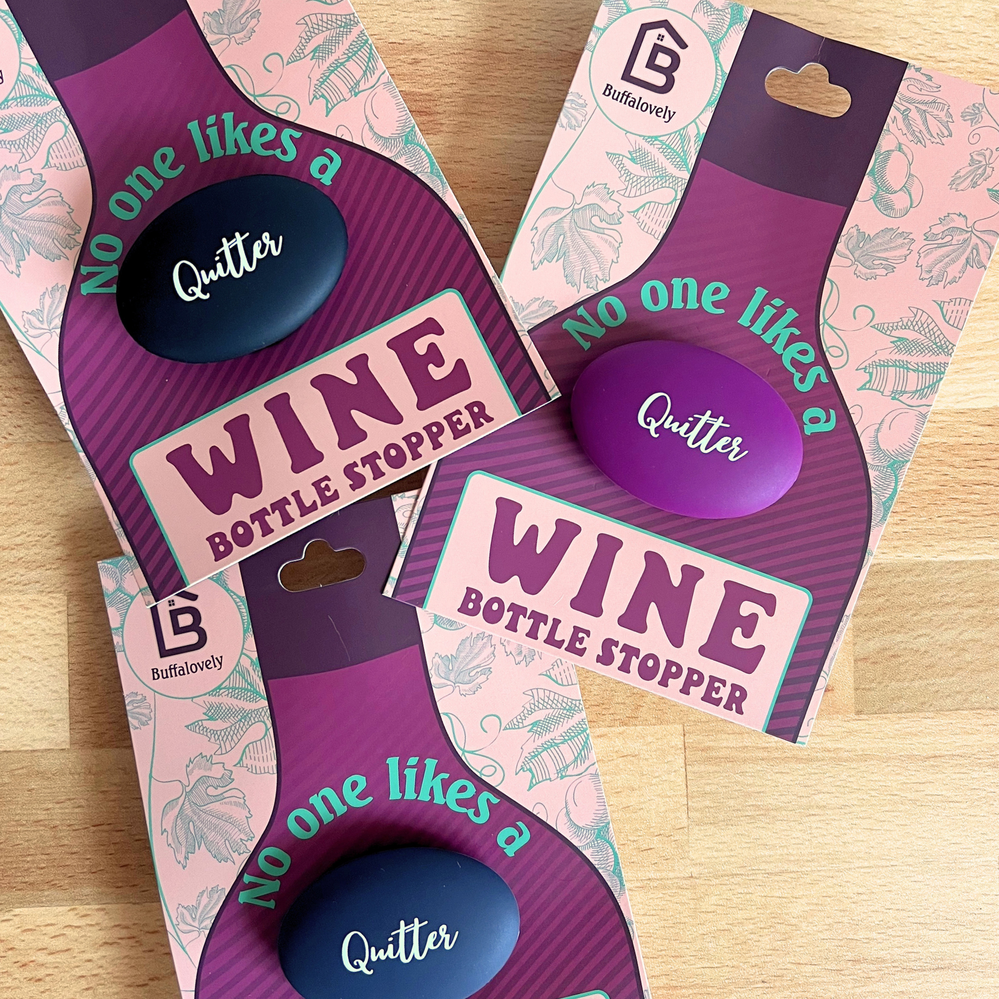 Buffalovely Quitter Silicone Wine Stopper